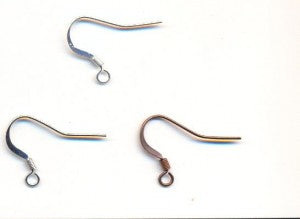 Afro Earring hook with spring approx. 16.6 mm