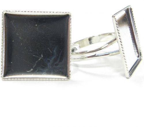 Adjustable ring with setting square (bed) approx. 20x20 mm, min. inner diameter approx. 17 mm