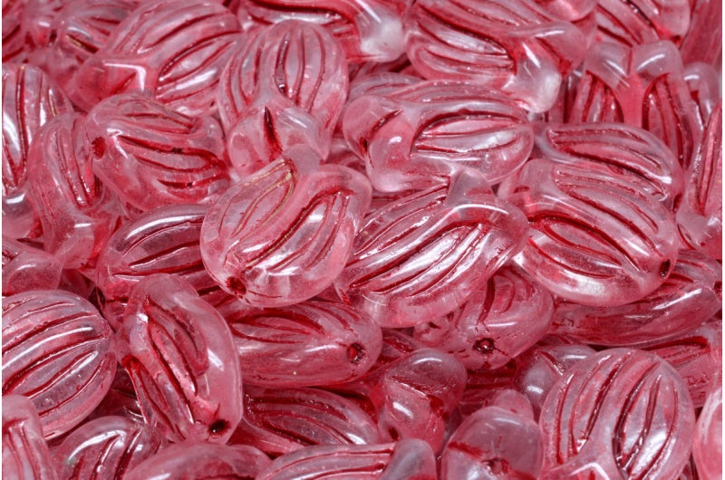 迷你郁金香珠，水晶 54327 (00030-54327)，玻璃，捷克共和国