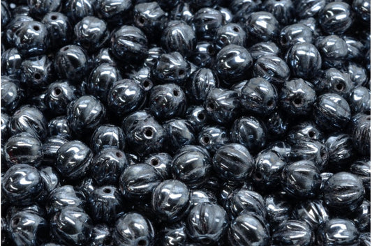 瓜珠，黑色赤铁矿 (23980-14400)，玻璃，捷克共和国