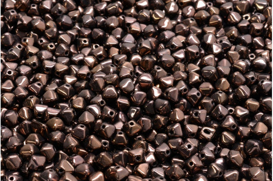 Bicone Beads, Black Purple (23980-15726), Glass, Czech Republic