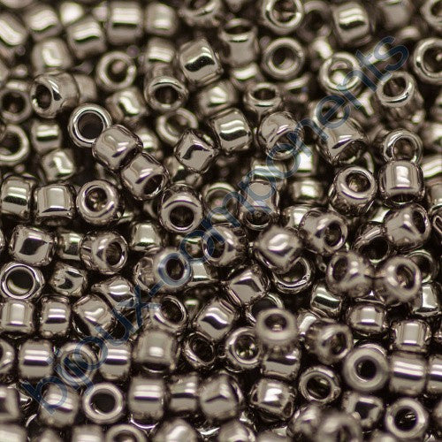 TOHO Round Seed Beads Rocailles, Nickel (# 711), Glass, Japan