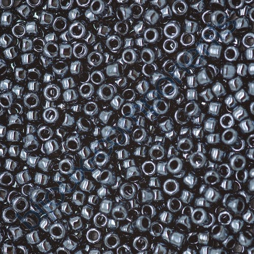 TOHO Round Seed Beads Rocailles, Metallic Hematite (# 81), Glass, Japan