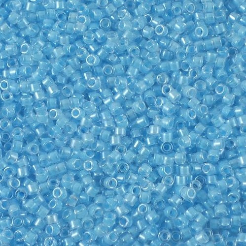 Miyuki DELICA Seed Beads Rocailles, Luminous Ocean Blue (# DB2039), Glass, Japan