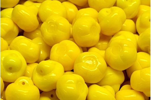 OUTLET 10 grams Pear Beads, Yellow (83120), Glass, Czech Republic