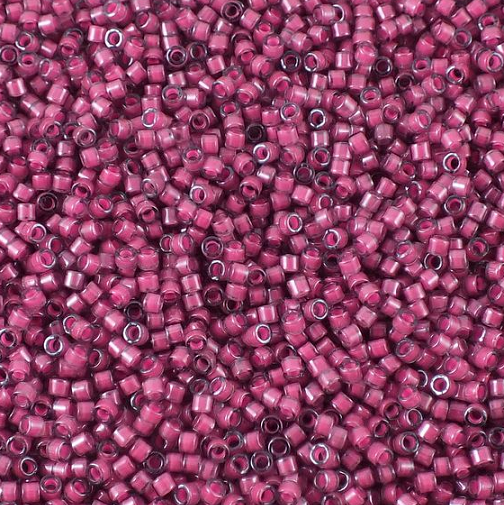 Miyuki DELICA Seed Beads Rocailles, Luminous Jazzberry (# DB2050), Glass, Japan