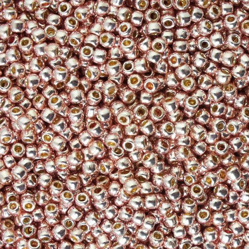 TOHO Runde Rocailles-Perlen, permanentes Finish, galvanisierte Feenflügel (Nr. Pf552), Glas, Japan