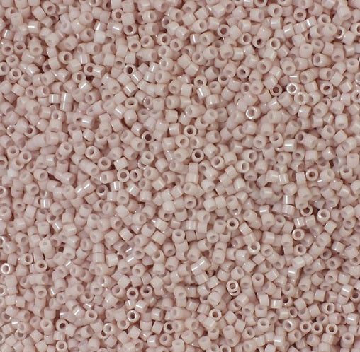 Miyuki DELICA Seed Beads Rocailles, Opaque Pink Champagne (# DB1495), Glass, Japan