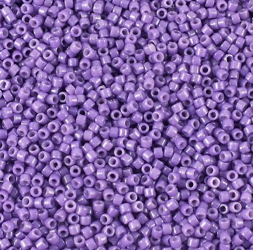 Miyuki DELICA Seed Beads Rocailles, Duracoat Opaque Anemone (# DB2140), Glass, Japan