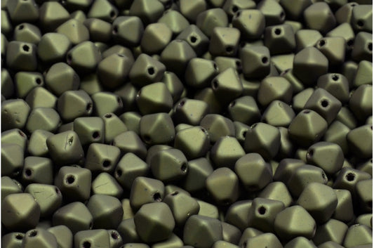Bicone Beads, Black Matte Luster Red Full Coated (23980-84100-14495), Glass, Czech Republic