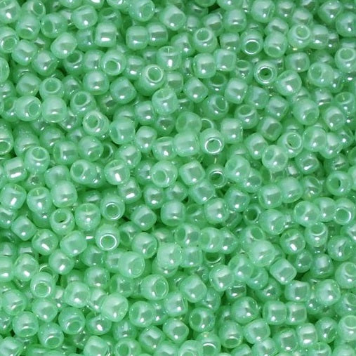 TOHO Round Seed Beads Rocailles, Ceylon Celery (# 144), Glass, Japan