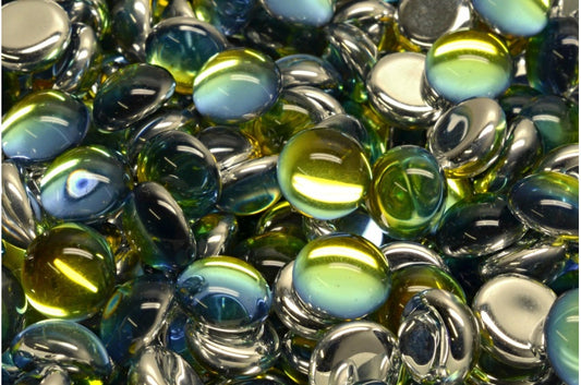 Cabochon Beads, Crystal 29801 (00030-29801), Glass, Czech Republic
