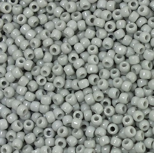 TOHO Round Seed Beads Rocailles, Opaque Gray (), Glass, Japan