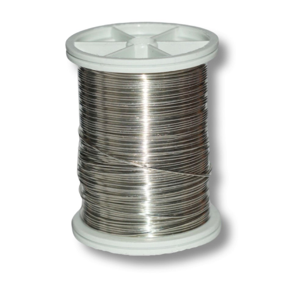 Silver-plated binding wire, approx. 0.6 mm/10m