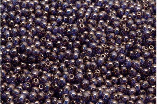 Round Druck Beads, Crystal Bronze (00030-14415), Glass, Czech Republic