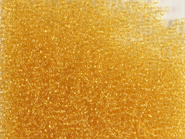 1 kg Preciosa Ornela Seed Beads, Square Hole, Loose, Lt. Topaz (10020), Glass, Czech Republic, OUTLET