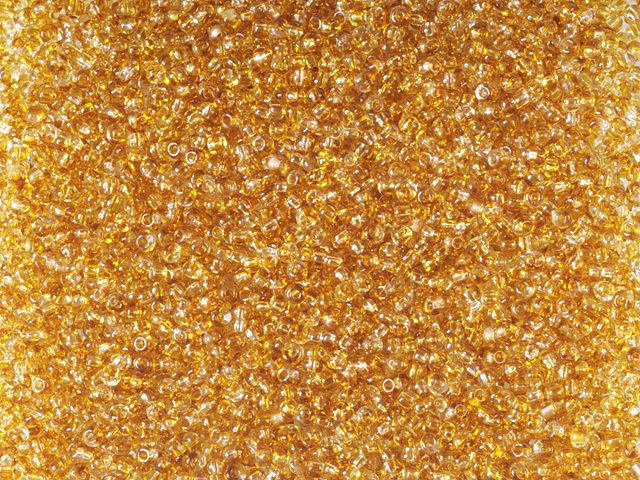 1 kg Preciosa Ornela Seed Beads, Round Hole, Loose, Harlequin Crystal-Topaz (10705), Glass, Czech Republic, OUTLET