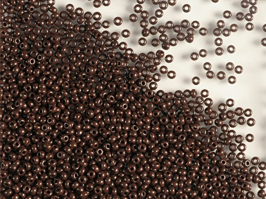 Wholesale (1kg / 500g) Preciosa Ornela Seed Beads Coated, Round Hole, Mat, Loose, Opaque Brown "Tango" (13780), Glass, Czech Republic, OUTLET
