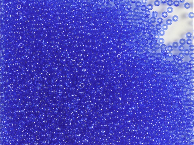 1 kg プレシオサ オルネラ シードビーズ、丸穴、ルース、サファイア (30050)、ガラス、チェコ共和国、アウトレット