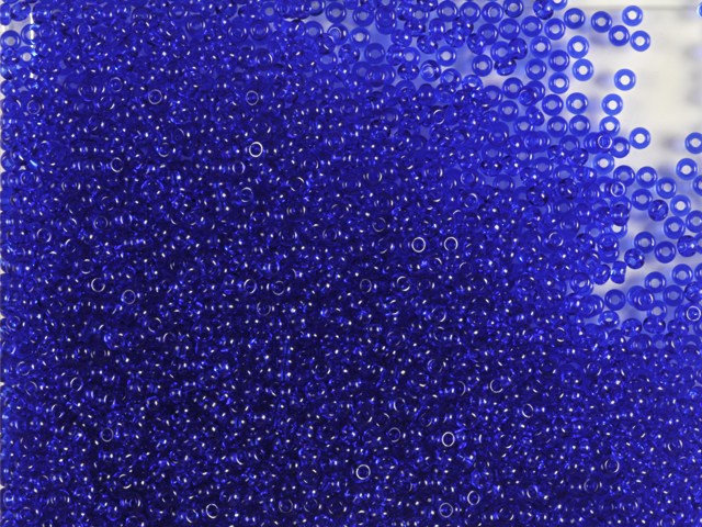 1 kg プレシオサ オルネラ シードビーズ、丸穴、ルース、サファイア (30080)、ガラス、チェコ共和国、アウトレット