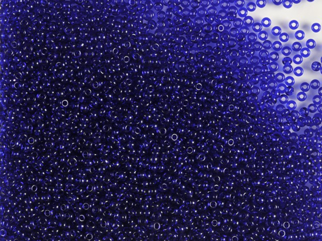 Wholesale (1kg / 500g) Preciosa Ornela Seed Beads, Square Hole, Loose, Dark Sapphire (30100), Glass, Czech Republic, OUTLET