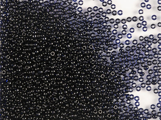 1 kg Preciosa Ornela Seed Beads, Square Hole, Loose, Dark Sapphire (30110), Glass, Czech Republic, OUTLET