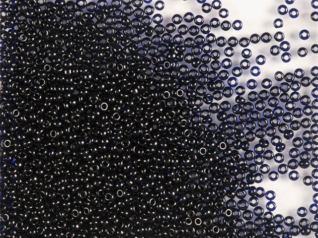 1 kg Preciosa Ornela Seed Beads, Round Hole, Loose, Dark Sapphire (30110), Glass, Czech Republic, OUTLET