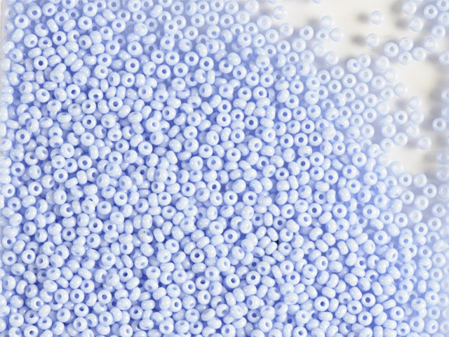 1 kg Preciosa Ornela Seed Beads, Round Hole, Loose, Opaque Lt. Blue (33000), Glass, Czech Republic, OUTLET