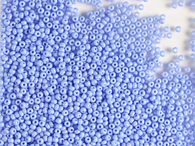 Wholesale (1kg / 500g) Preciosa Ornela Seed Beads, Round Hole, Loose, Opaque Blue (33020), Glass, Czech Republic, OUTLET