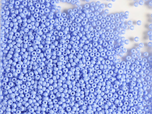 1 kg Preciosa Ornela Seed Beads, Round Hole, Loose, Opaque Blue (33020), Glass, Czech Republic, OUTLET