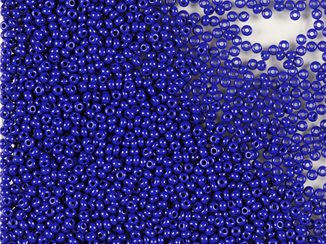 プレシオサ オルネラ シードビーズ 1kg 丸穴 ルース 不透明ブルー (33050) ガラス チェコ共和国 アウトレット