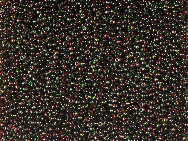 1 kg Preciosa Ornela Seed Beads, Square Hole, Loose, Harlequin Green-Red (52797), Glass, Czech Republic, OUTLET