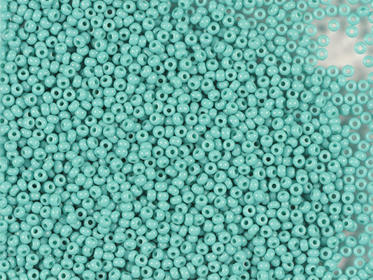 1 kg Preciosa Ornela Seed Beads, Round Hole, Loose, Green Turquoise (63130), Glass, Czech Republic, OUTLET