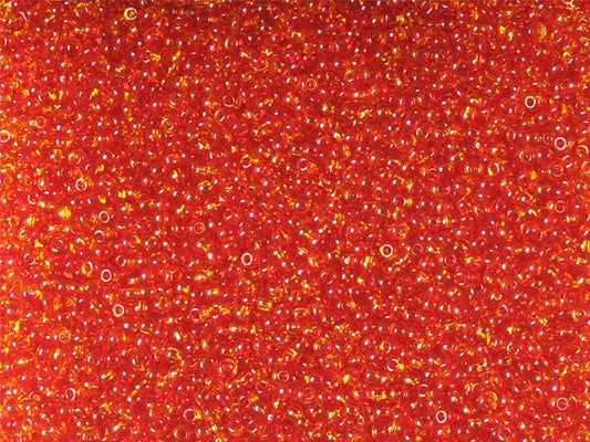 1 kg Preciosa Ornela Seed Beads, Square Hole, Loose, Harlequin Red-Yellow (81797), Glass, Czech Republic, OUTLET