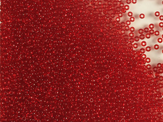 1 kg Preciosa Ornela Seed Beads, Square Hole, Loose, Ruby (90090), Glass, Czech Republic, OUTLET