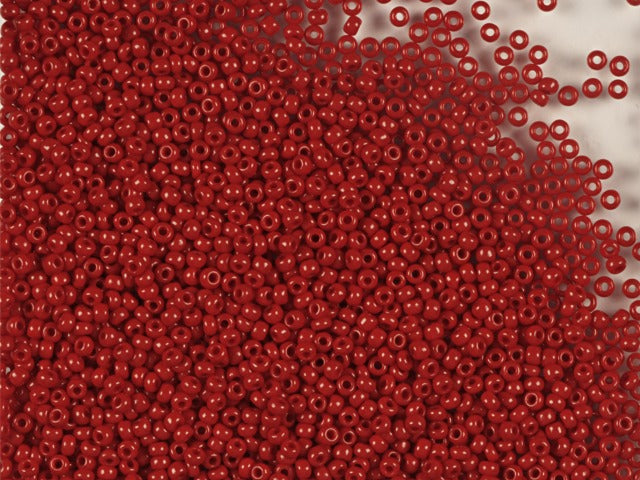 1 kg Preciosa Ornela Tubes, Round Hole, Loose, Opaque Red Coral (93210), Glass, Czech Republic, OUTLET