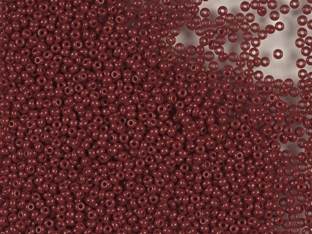 プレシオサ オルネラ シードビーズ 1kg 丸穴 ルース 不透明レッドコーラル (93300) ガラス チェコ共和国 アウトレット