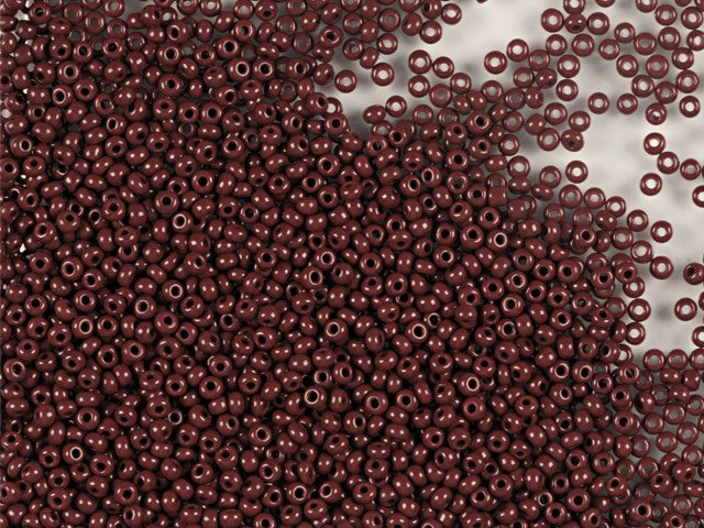 1 kg Preciosa Ornela Seed Beads, Round Hole, Loose, Opaque Red Coral (93310), Glass, Czech Republic, OUTLET