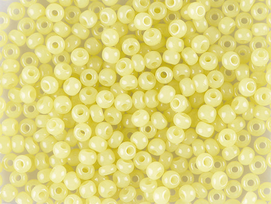 1 kg Preciosa Ornela Seed Beads, Round Hole, Loose, Yellow (82000), Glass, Czech Republic, OUTLET