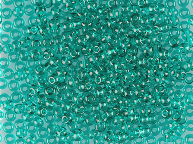 1 kg Preciosa Ornela Seed Beads Coated, Round Hole, Mat, Loose, Green Aqua (60210), Glass, Czech Republic, OUTLET