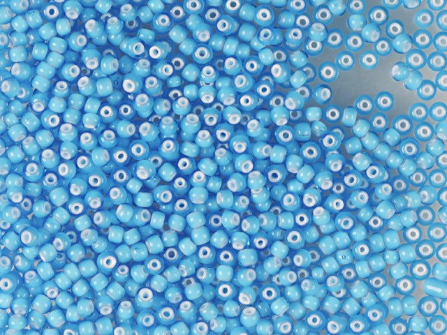 Wholesale (1kg / 500g) Preciosa Ornela Seed Beads, Round Hole, Star Kornelan, Loose, Cornelian Aquamarine (63715), Glass, Czech Republic, OUTLET