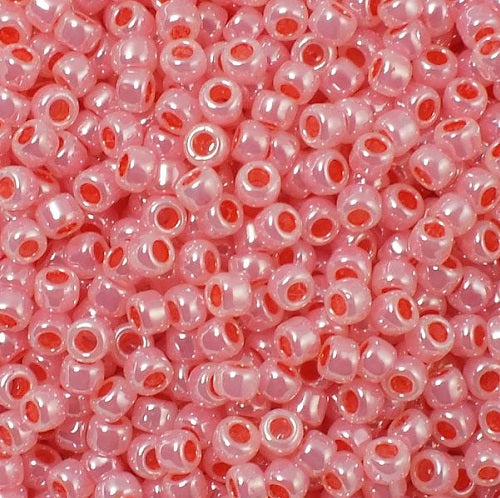 TOHO Round Seed Beads Rocailles, Ceylon Tomato Soup (# 906), Glass, Japan