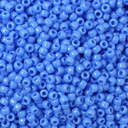 TOHO Round Seed Beads Rocailles, Opaque Periwinkle (# 48L), Glass, Japan