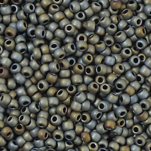 TOHO ラウンドシードビーズ ロカイユ マットカラー アイリスグレー (# 613) ガラス製 日本製