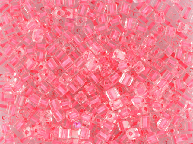 1 kg Preciosa Ornela Seed Beads Coated, Round Hole, Loose, Crystal, Colour Lined Red (38398), Glass, Czech Republic, OUTLET