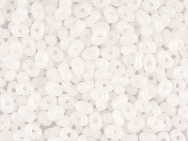 Wholesale (1kg / 500g) Preciosa Ornela Farfalle, Loose, Alabaster White (02090), Glass, Czech Republic, OUTLET