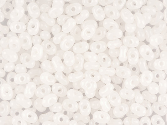Wholesale (1kg / 500g) Preciosa Ornela Farfalle, Loose, Alabaster White (02090), Glass, Czech Republic, OUTLET