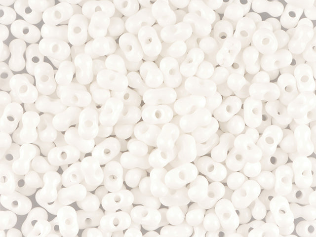 Wholesale (1kg / 500g) Preciosa Ornela Farfalle, Loose, Chalkwhite (03050), Glass, Czech Republic, OUTLET