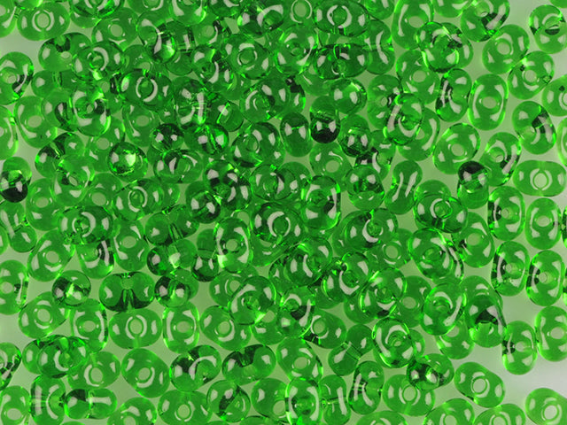 Wholesale (1kg / 500g) Preciosa Ornela Farfalle, Loose, Transp. Green (50120), Glass, Czech Republic, OUTLET
