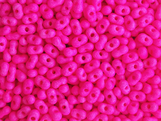 1 kg Preciosa Ornela Seed Beads Coated, Round Hole, Mat, Loose, Neon Pink (36777), Glass, Czech Republic, OUTLET